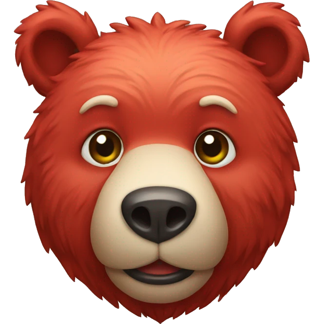 red bear emoji