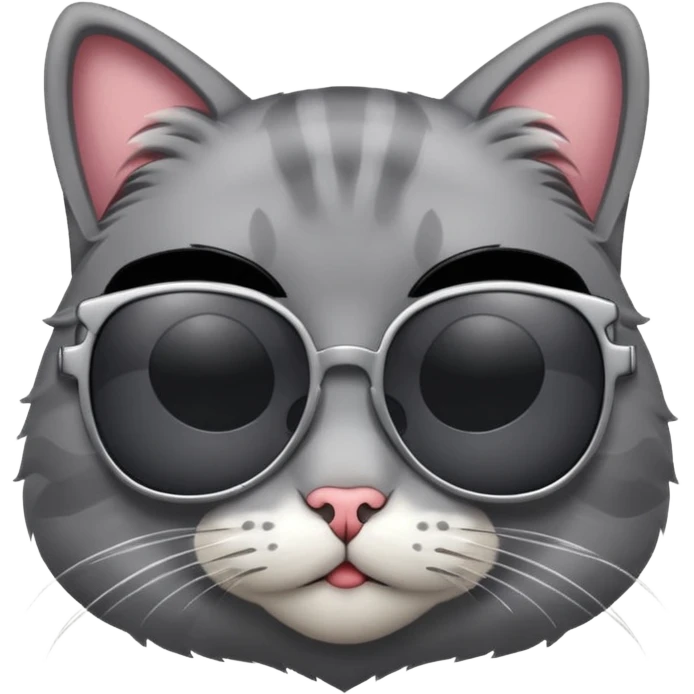 Cat wearing sunglasses emoji