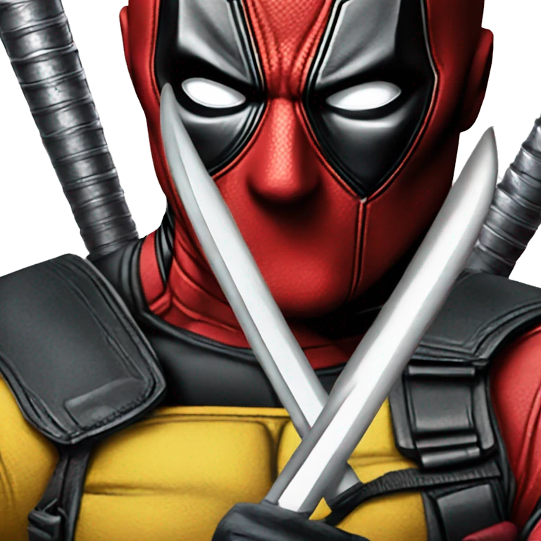 deadpool logo with Wolverine adamantium emoji