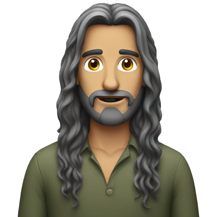 Long hair man  emoji