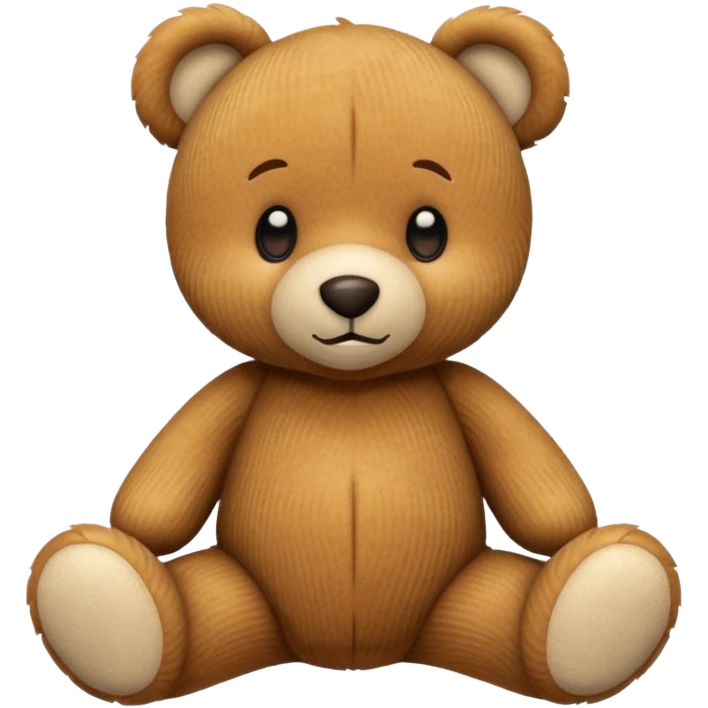 Corduroy plush texture teddy bear emoji