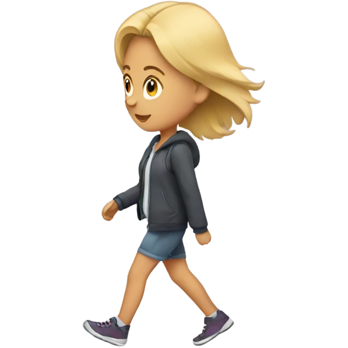 girl walking emoji