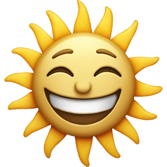 Sun smiling  emoji