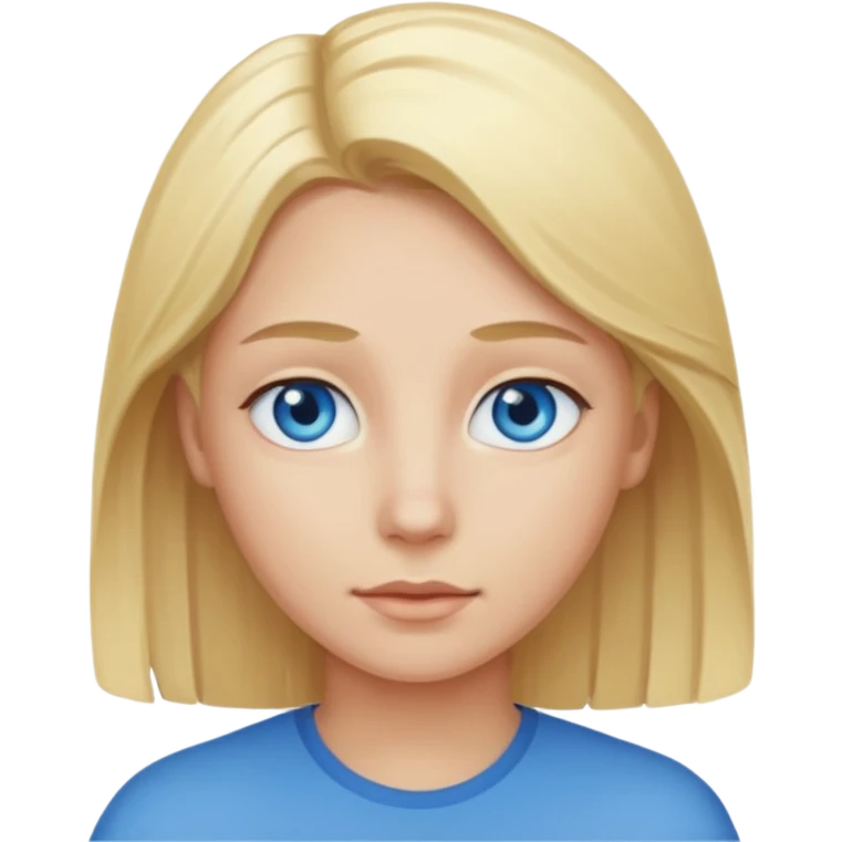 Blonde hair blue eyes emoji  emoji