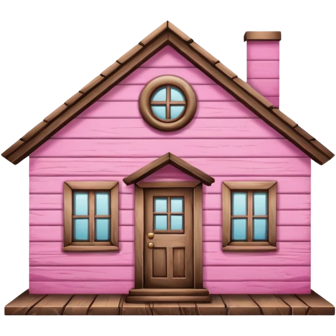a pink home sign emoji
