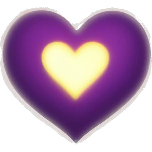 Glowing heart emoji