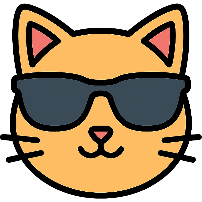 cat wearing sunglasses emoji