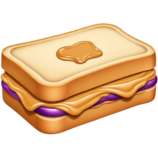 Peanut butter jelly sandwich  emoji