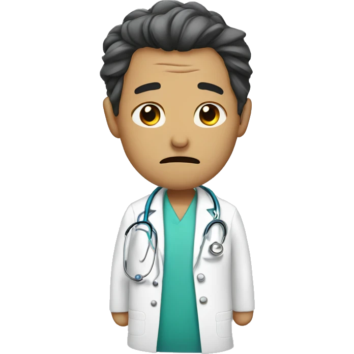 Doctor crying emoji