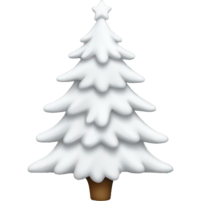 white christmas tree emoji
