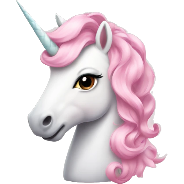 Light pink unicorn a light pink bow emoji