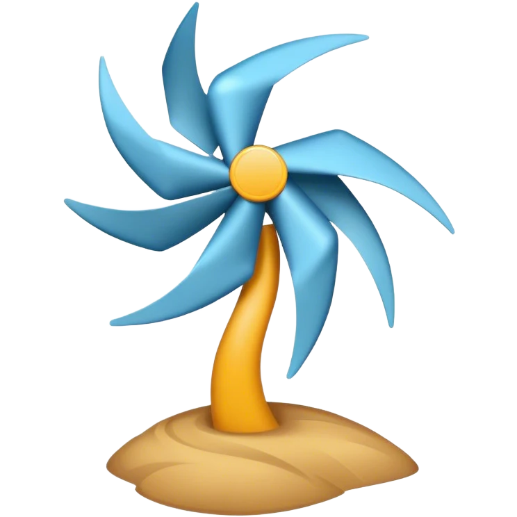 Extreme wind emoji