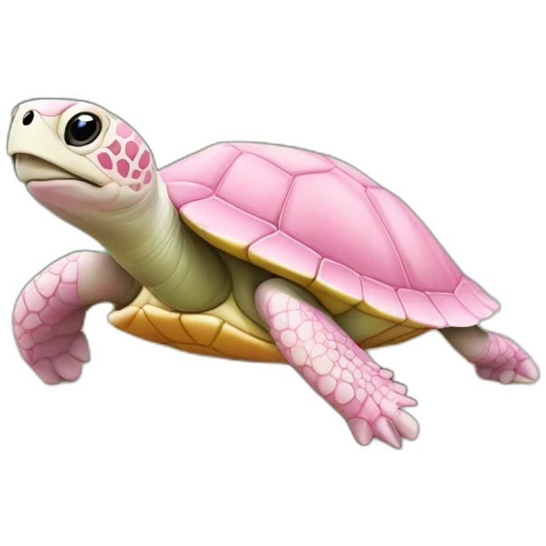 Tortue rose emoji