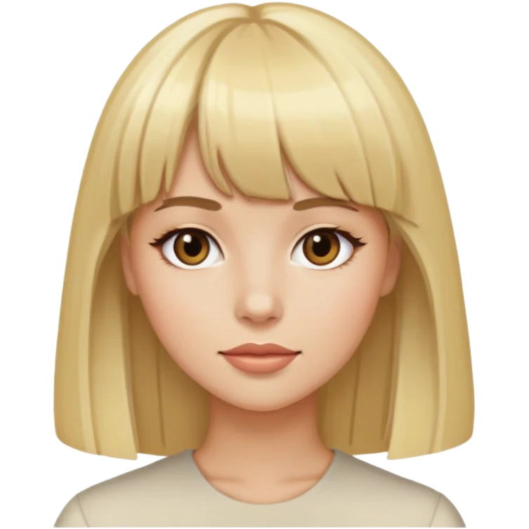 Zumbi mulher de cabelo loiro e franja emoji