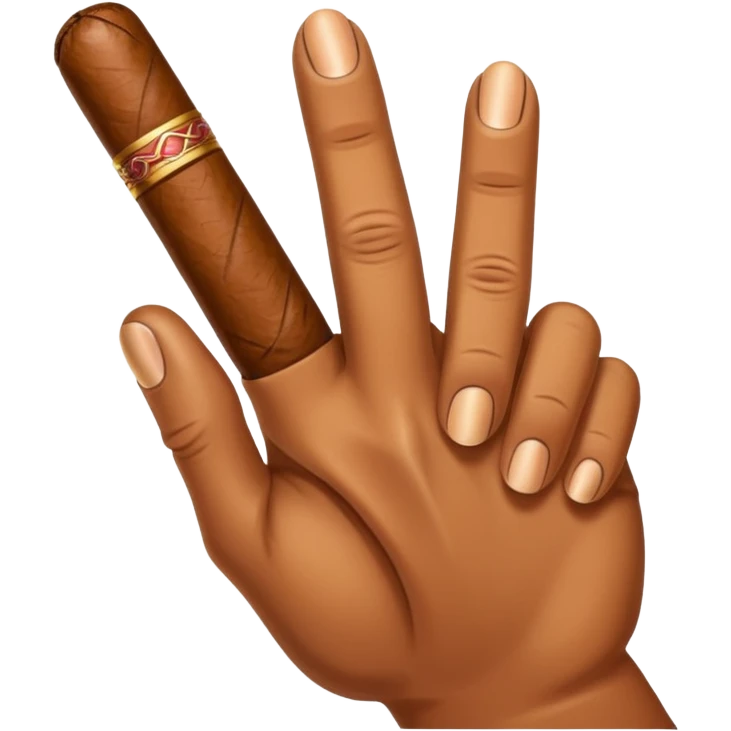 Sigarro en la mano emoji