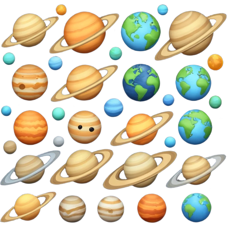 12 planets emojis emoji