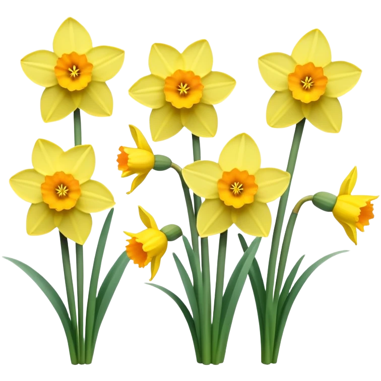 Daffodils easter emoji