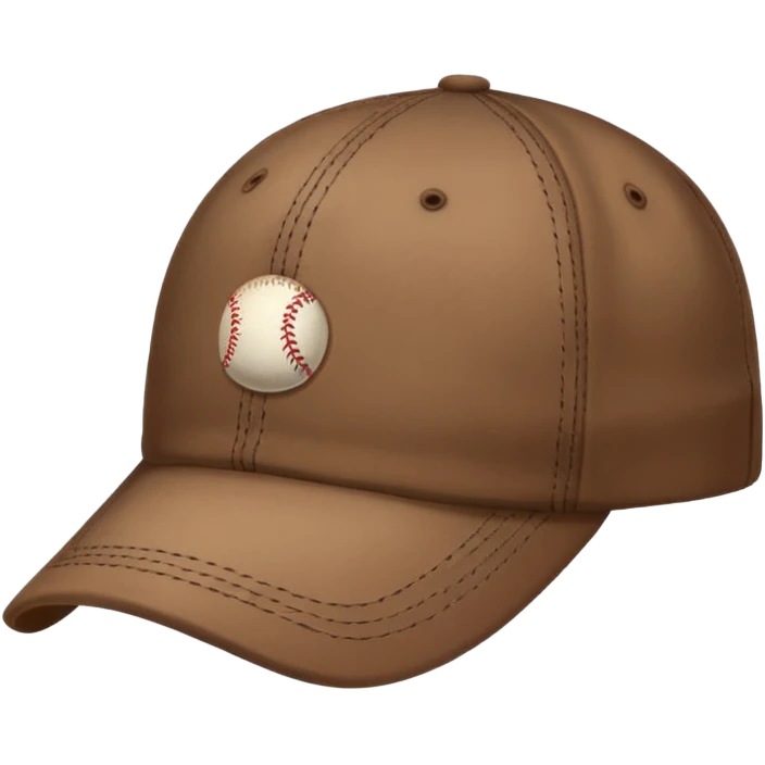 brown baseball cap emoji