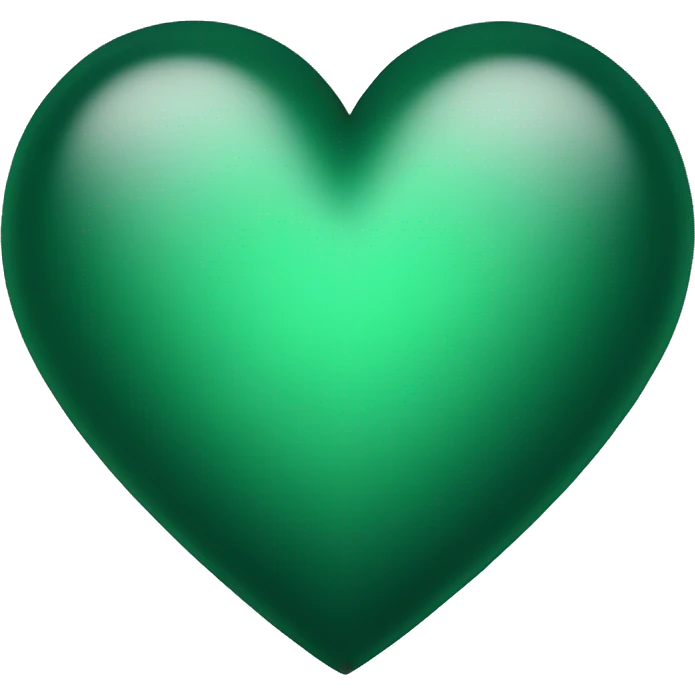 dark green heart emoji