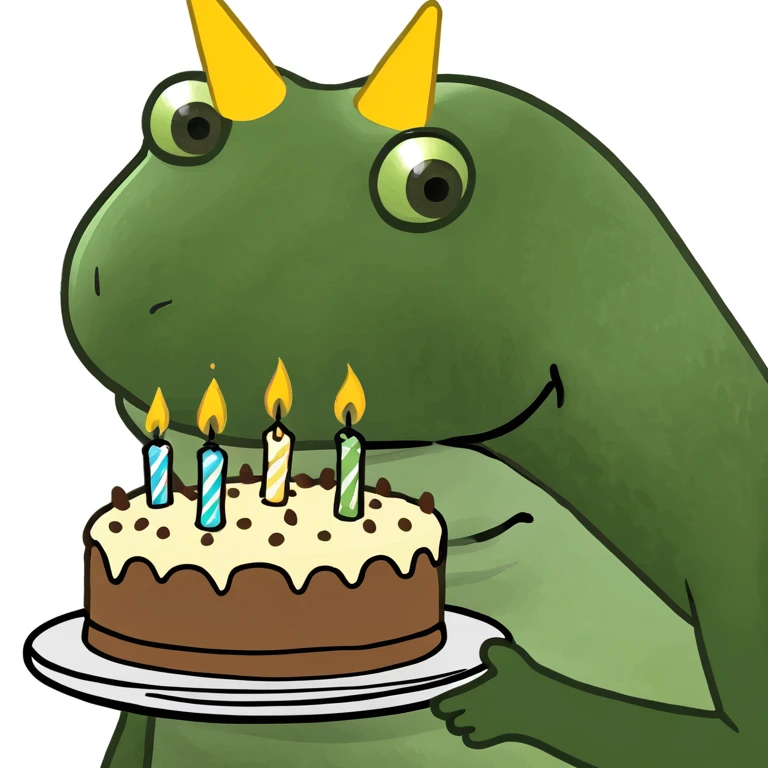 bufo blowing candles on cake emoji