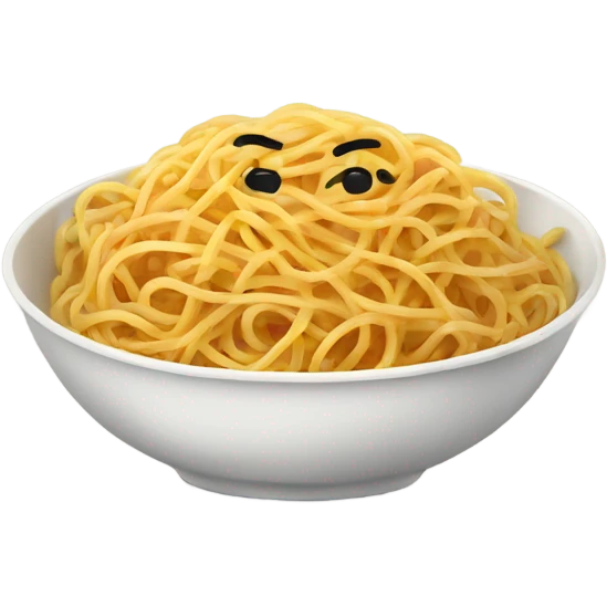 Bowl of spaghetti emoji