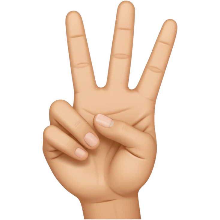 a hand doing a peace sign with the thumb sticking out emoji