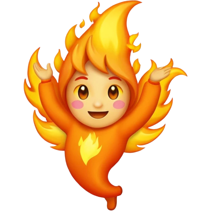 colorful flame emoji