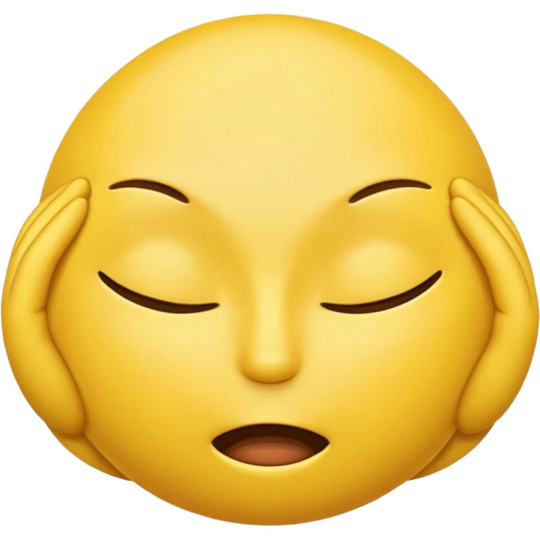 Yellow emoji head spreading it's ass cheeks emoji
