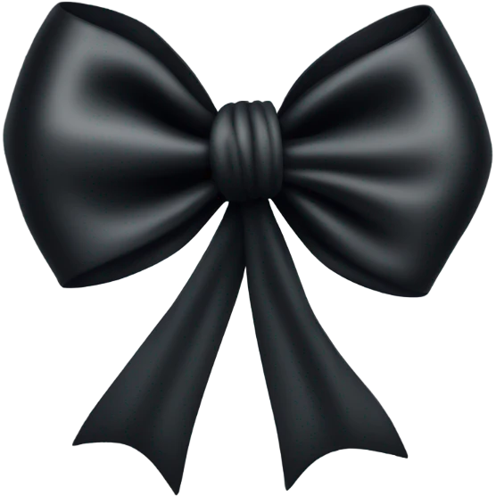 black bow emoji