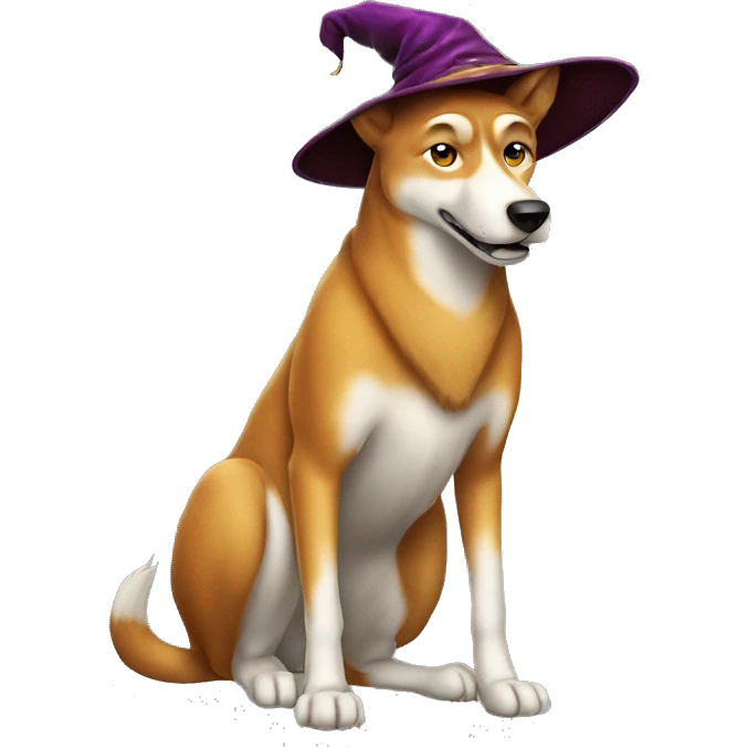 A British dingo wizard emoji
