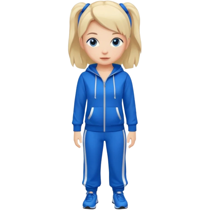 girl walks in a tracksuit  emoji