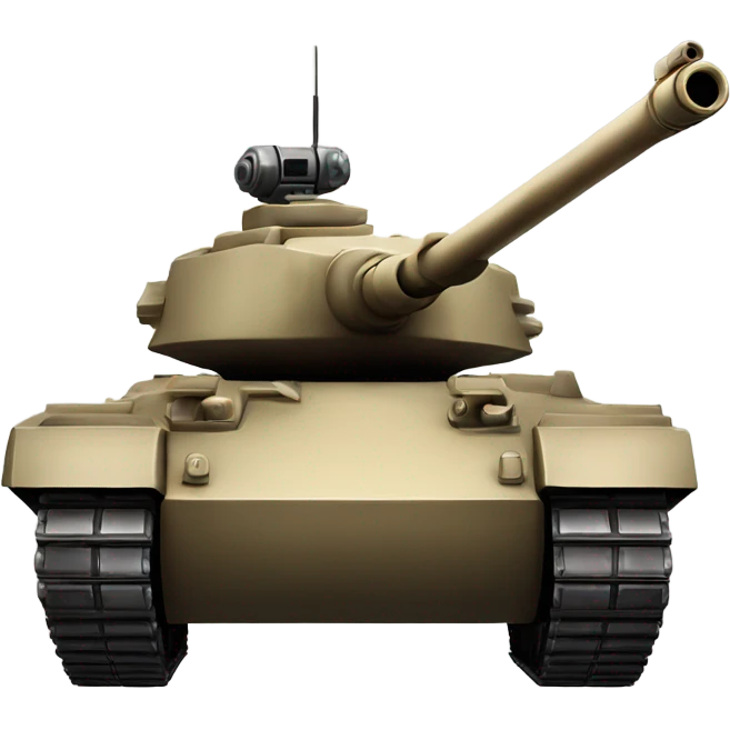 Tank is holding Gun emoji