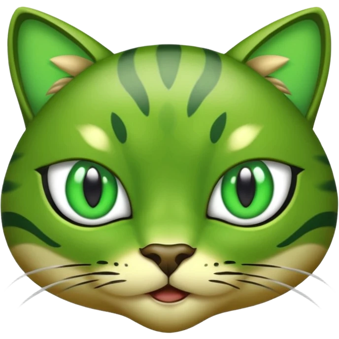 Emoji of my beautiful big Green Cat eyes shaped emoji