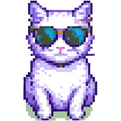 a cat wearing sunglasses emoji