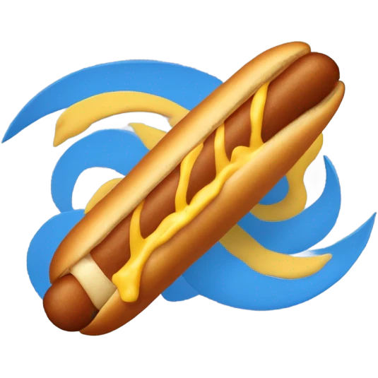 A eternal corndog emoji