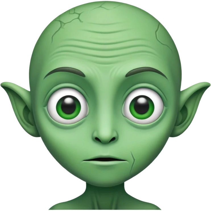 Crooked eyed ET emoji