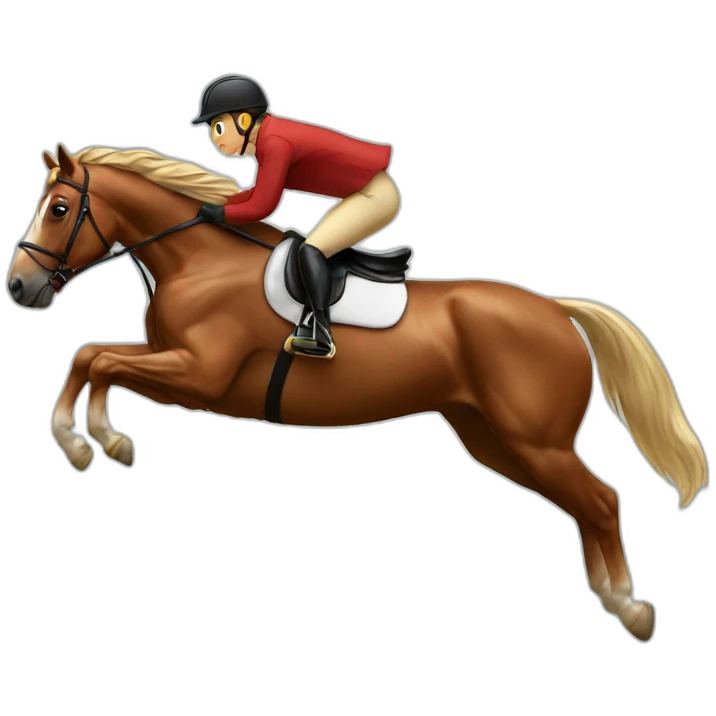 Jumping horse emoji