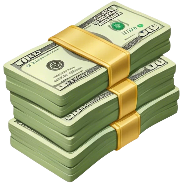 small stack of cash emoji