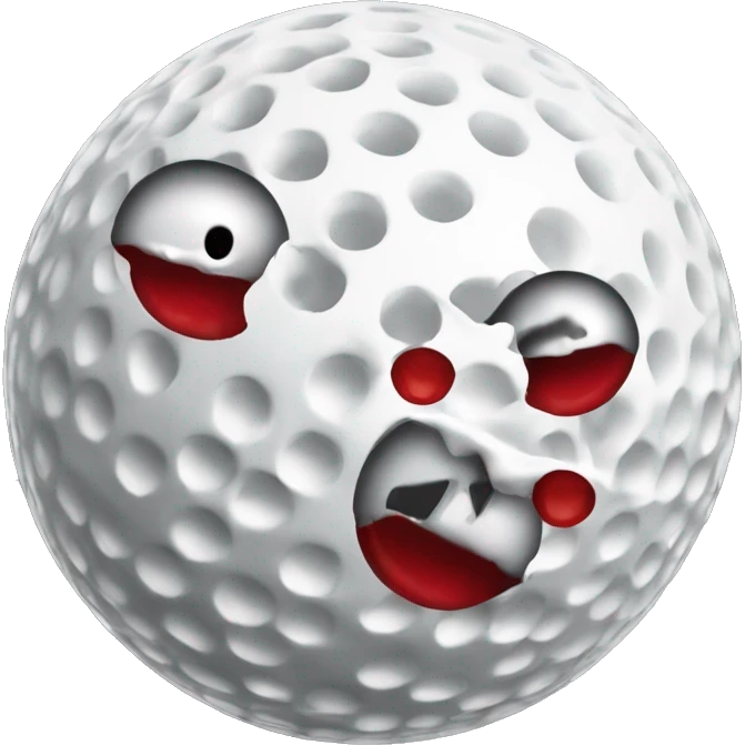2 golf balls colliding emoji