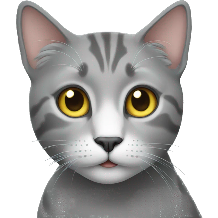 Grey cat emoji