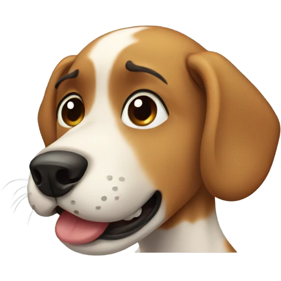 Dog crying emoji