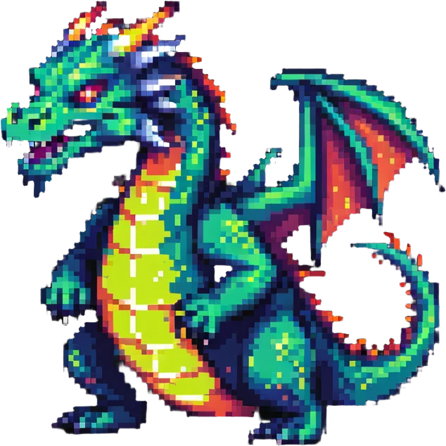scary glowing dragon emoji
