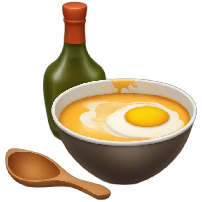 Roux avec une coupe au bol emoji
