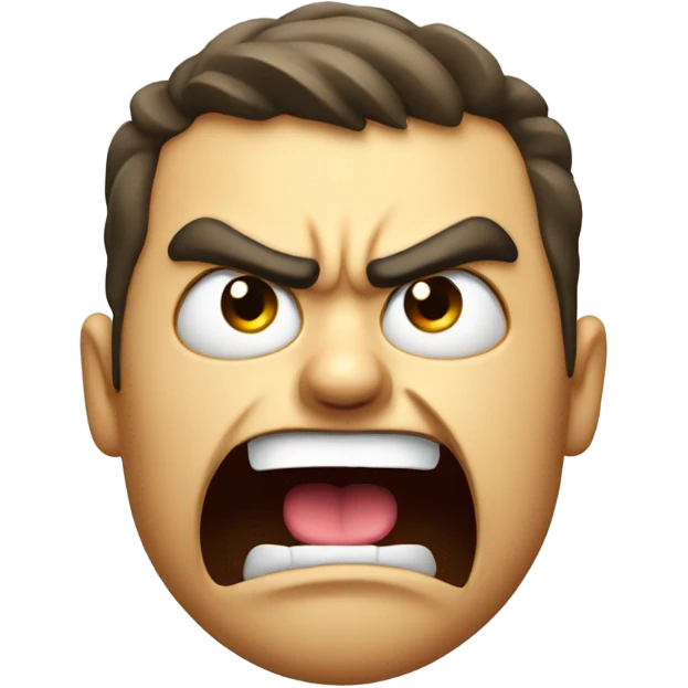 angry face with tongue sticking out  emoji