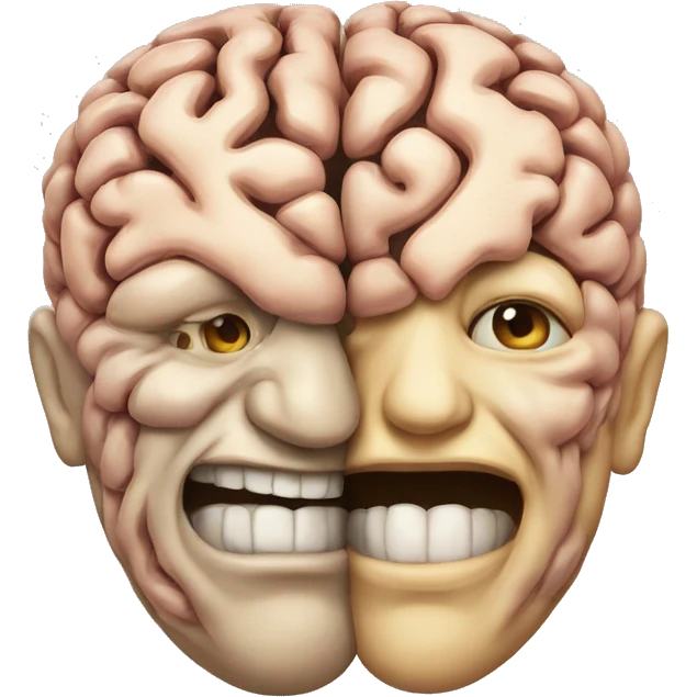 Two brains are connected emoji