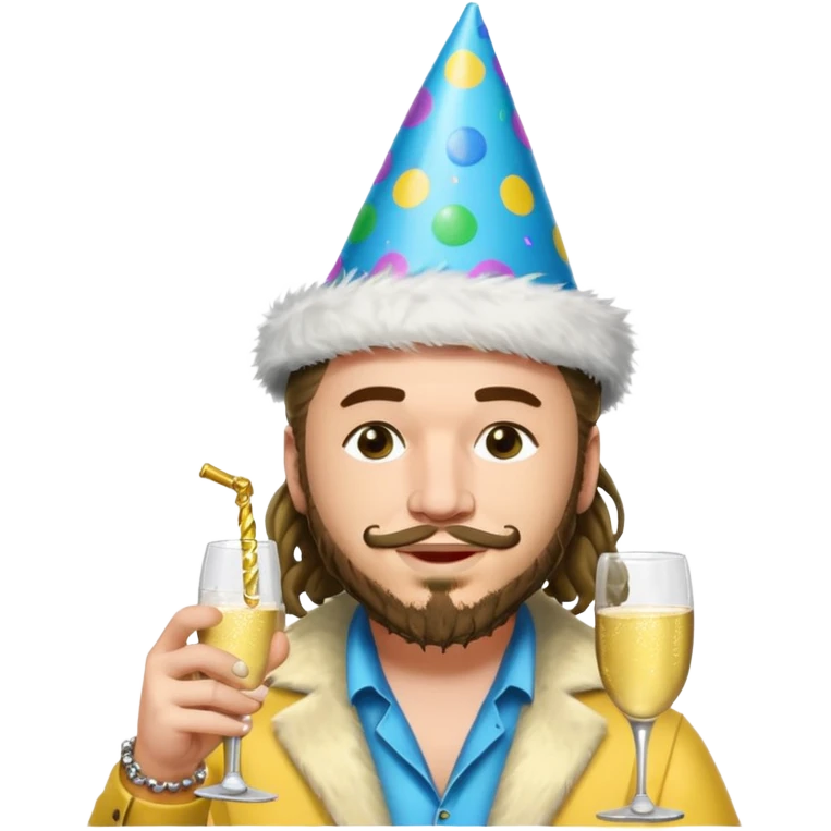 Post malone hosting a party emoji