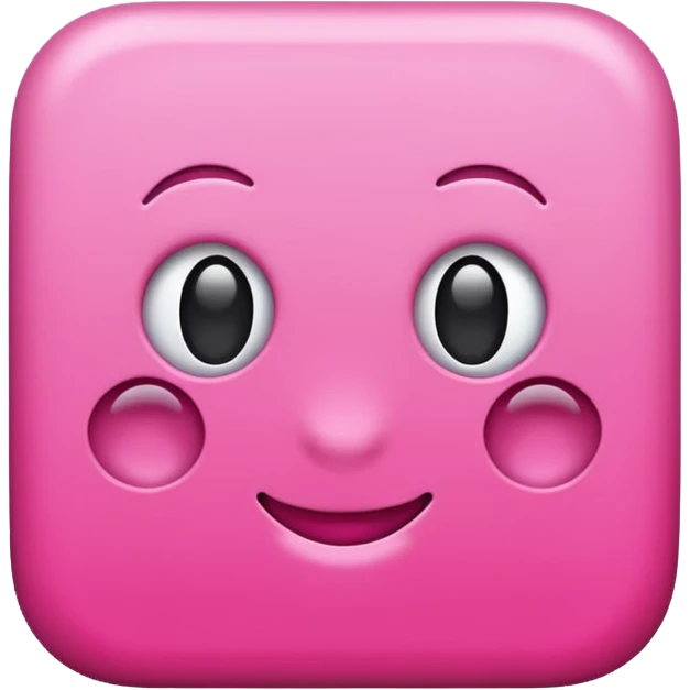 Pink square emoji no face emoji
