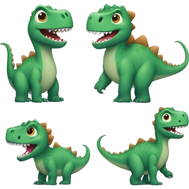 dinosaur family emoji