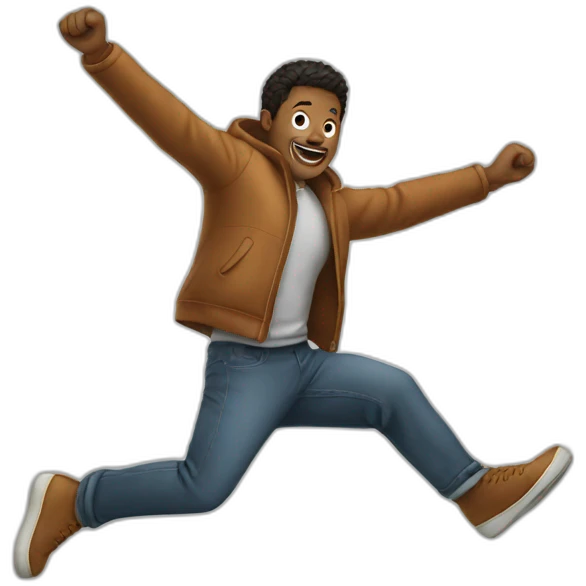 man jumping  emoji