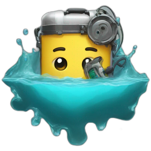 Repairing a drowned gadget emoji
